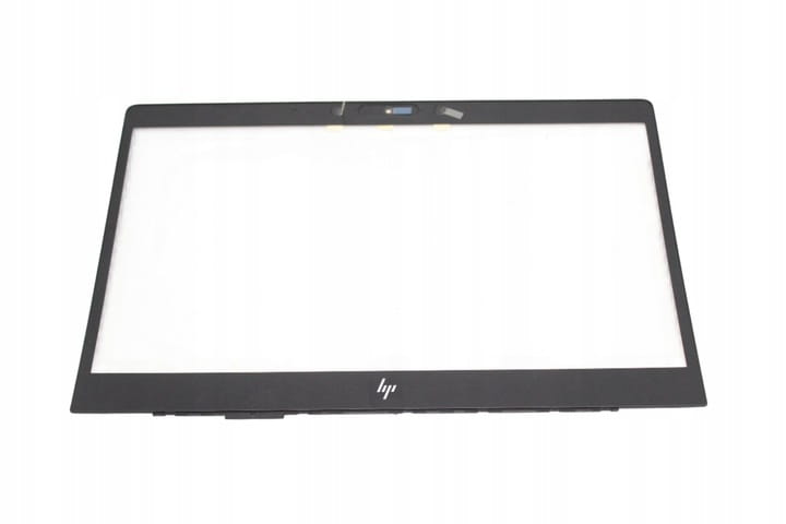 Nowa Ramka Matrycy do HP ZBook 14u G5 EliteBook 840 G5 G6 1 Czarna przednia ramka matrycy HP z logo na dolnej krawędzi i otworem na kamerę u góry