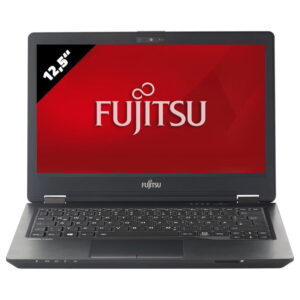 Fujitsu Lifebook U729 otwarty od frontu, ekran 12,5 cala z grafiką Fujitsu