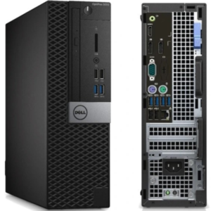 Dell OptiPlex 5050 SFF – widok z przodu i tyłu obudowy z panelami oraz portami