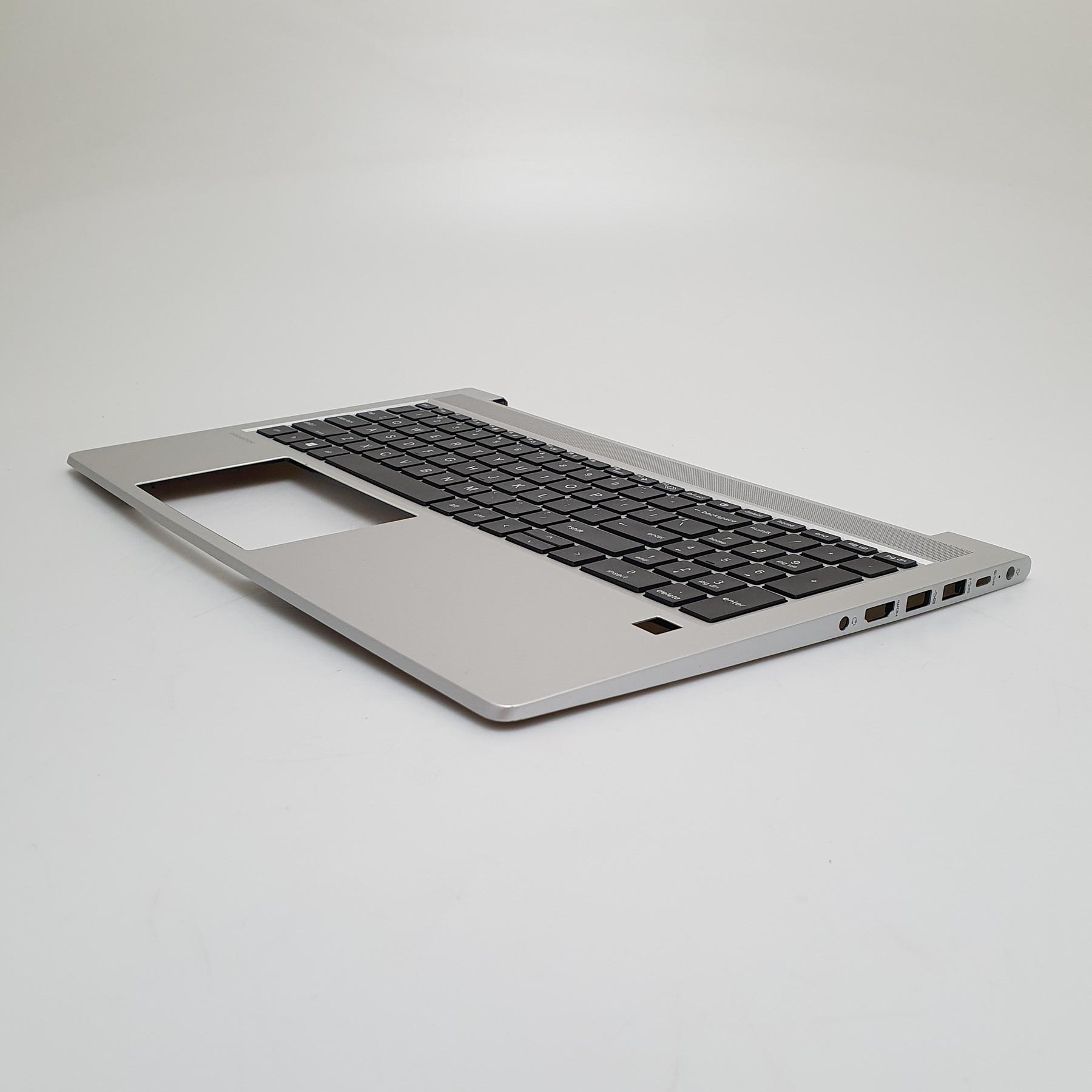 Nowy Palmrest + Klawiatura do HP Probook 450 455 G8 G9 650 G8 G9 4 Palmrest z klawiaturą numeryczną do HP ProBook, widok od prawej strony