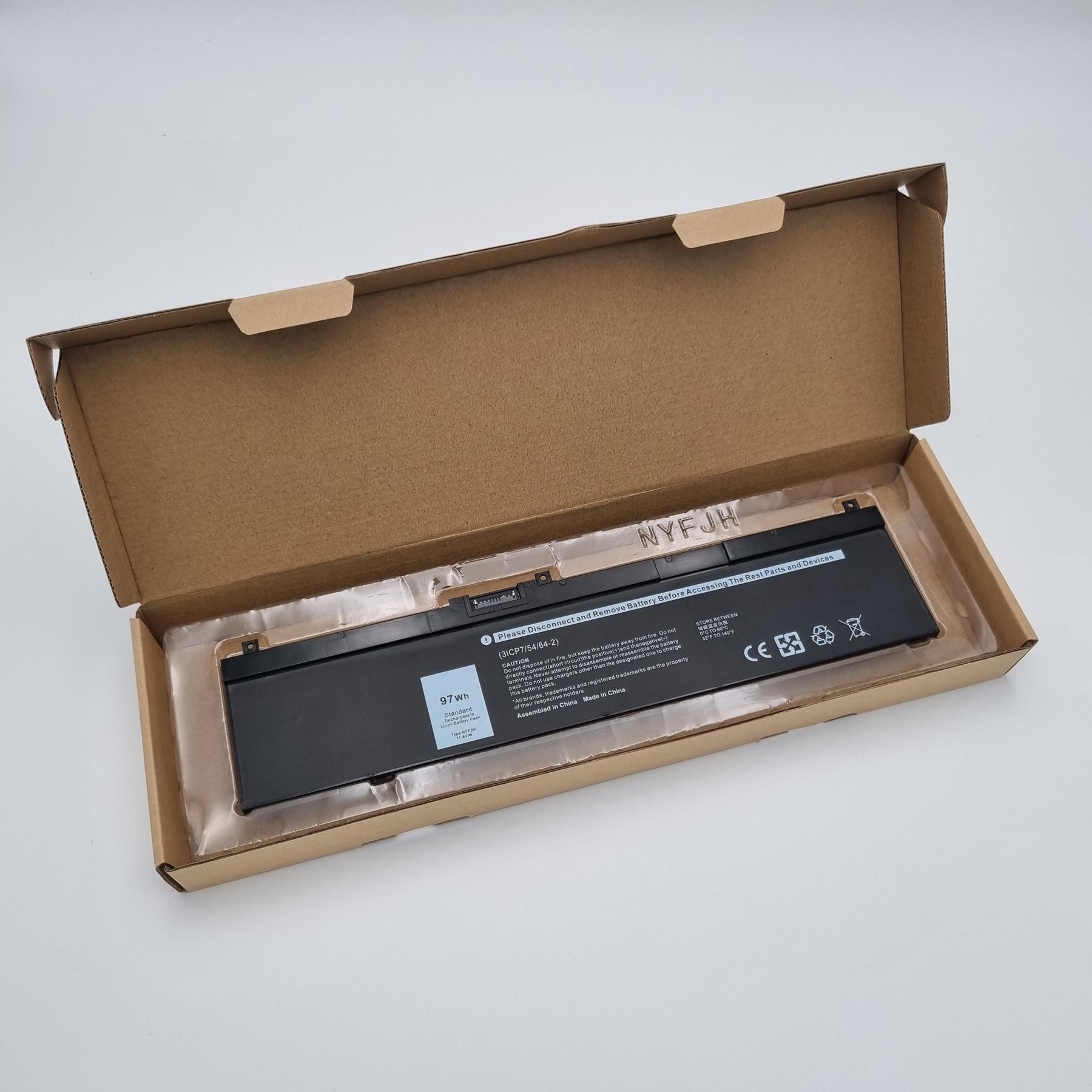 Bateria do Dell Precision 7530 7540 7730 7740 | NYFJH 2 Bateria do Dell Precision NYFJH w otwartym opakowaniu na jasnym tle