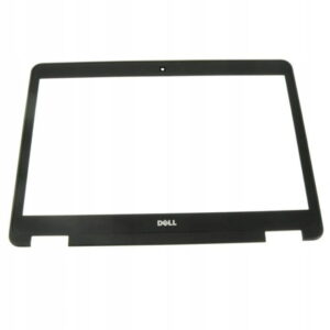 Czarna ramka matrycy Dell Latitude E6440 z logo Dell i otworem na kamerę