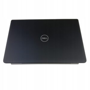 Czarna klapa matrycy Dell Latitude 3500 z logo Dell, widok zewnętrzny