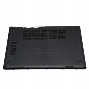Czarna dolna pokrywa Dell Latitude 5480 i 5490 z otworami wentylacyjnymi oraz gumowymi stopkami