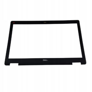 Czarna ramka matrycy do Dell Latitude 5590 0M492T, widok od frontu z logo Dell