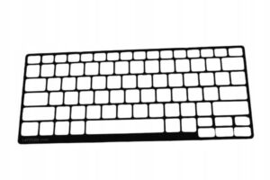 Czarna ramka klawiatury do Dell Latitude E7250, widok od frontu
