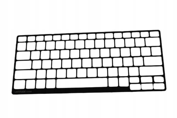 Nowa Ramka klawiatury Dell E7250 1 Czarna ramka klawiatury do Dell Latitude E7250, widok od frontu
