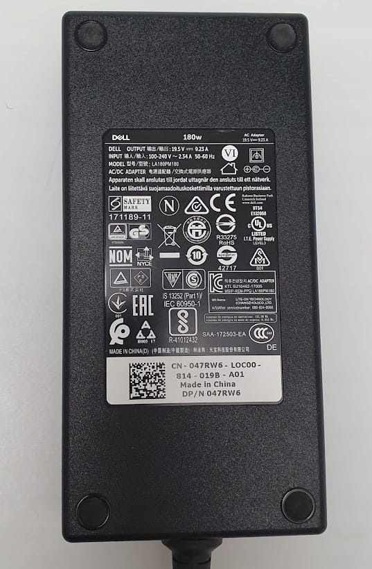 Zasilacz Dell 19.5V 9.23A 180W 6 Zasilacz Dell 19.5V 9.23A 180W - obrazek 6