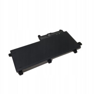 Czarna bateria CI03XL do HP ProBook, widok z góry na białym tle