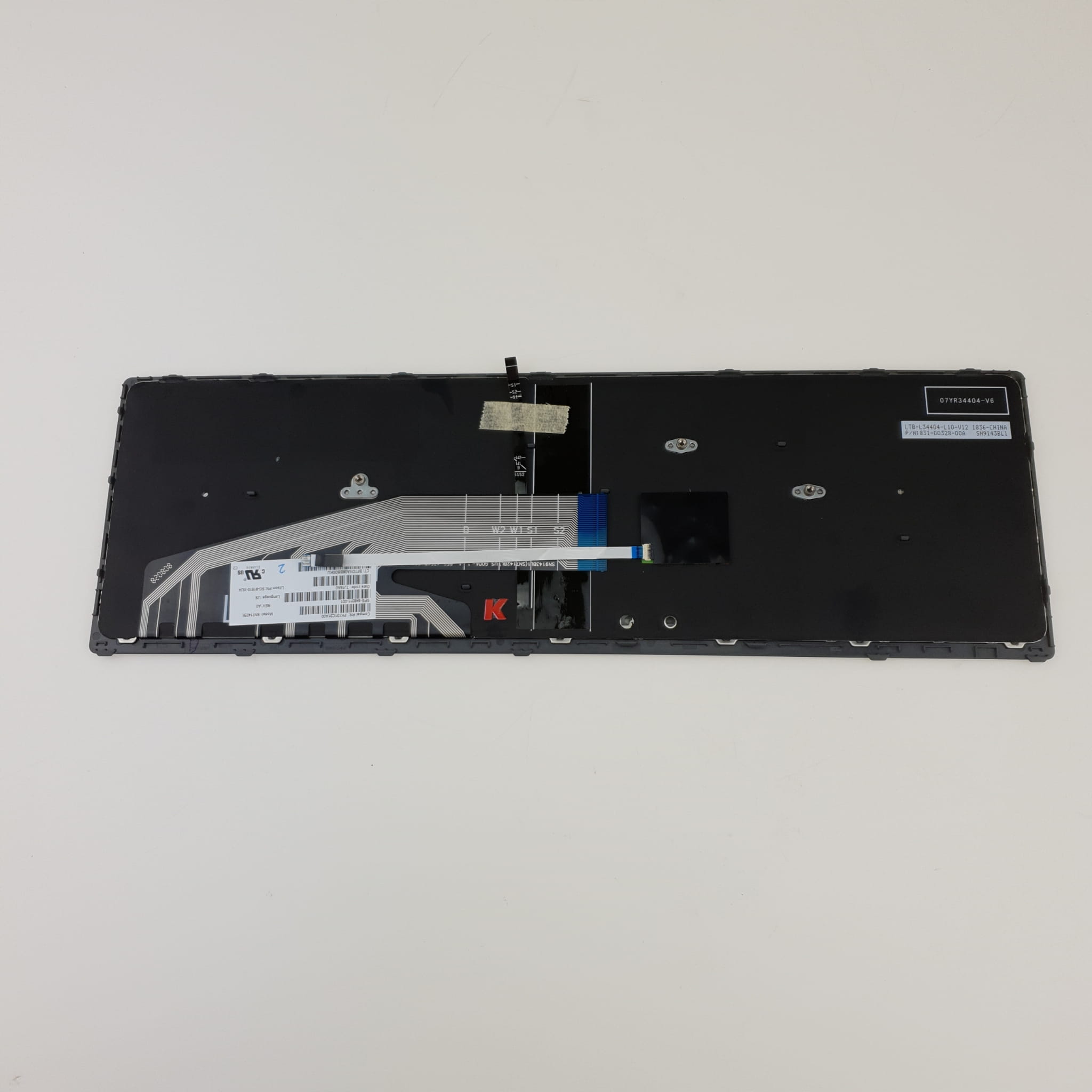 Nowa Klawiatura Podświetlana do HP Zbook 15 G3 17 G3 3 Spód klawiatury do HP ZBook 15 G3 i 17 G3 z taśmą połączeniową