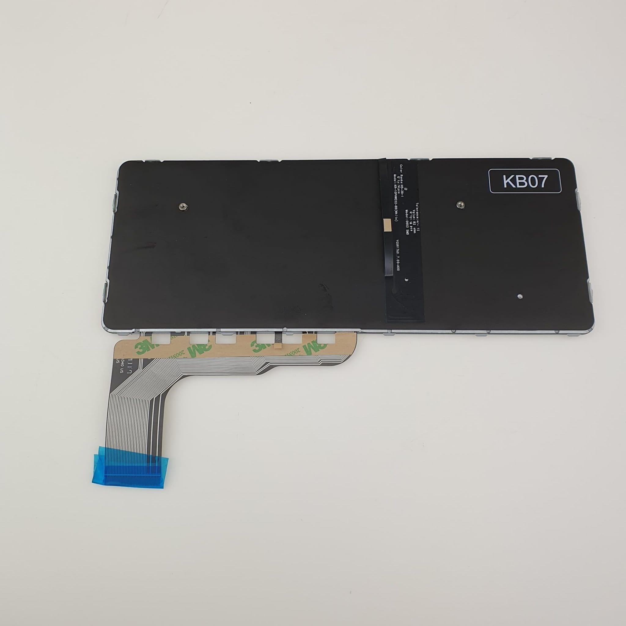 Nowa Podświetlana Klawiatura HP 820 725 G3 G4 2 Tył klawiatury do HP 820 i 725 G3/G4 z taśmą połączeniową i oznaczeniem KB07