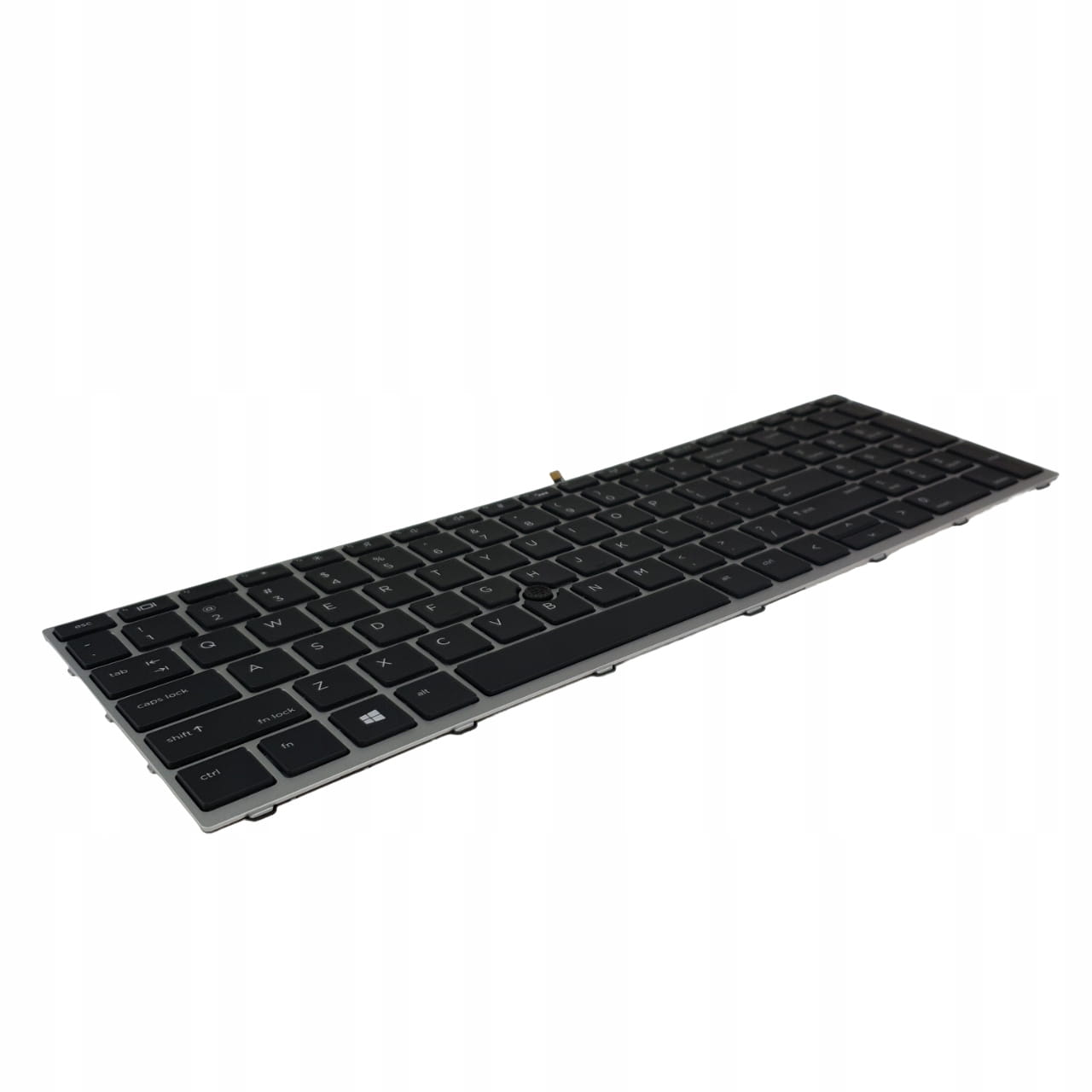 Nowa Klawiatura Podświetlana do HP ProBook 650 655 G4 G5 1 Czarna klawiatura do HP ProBook 650 i 655 G4 G5, widok pod kątem z lewej strony