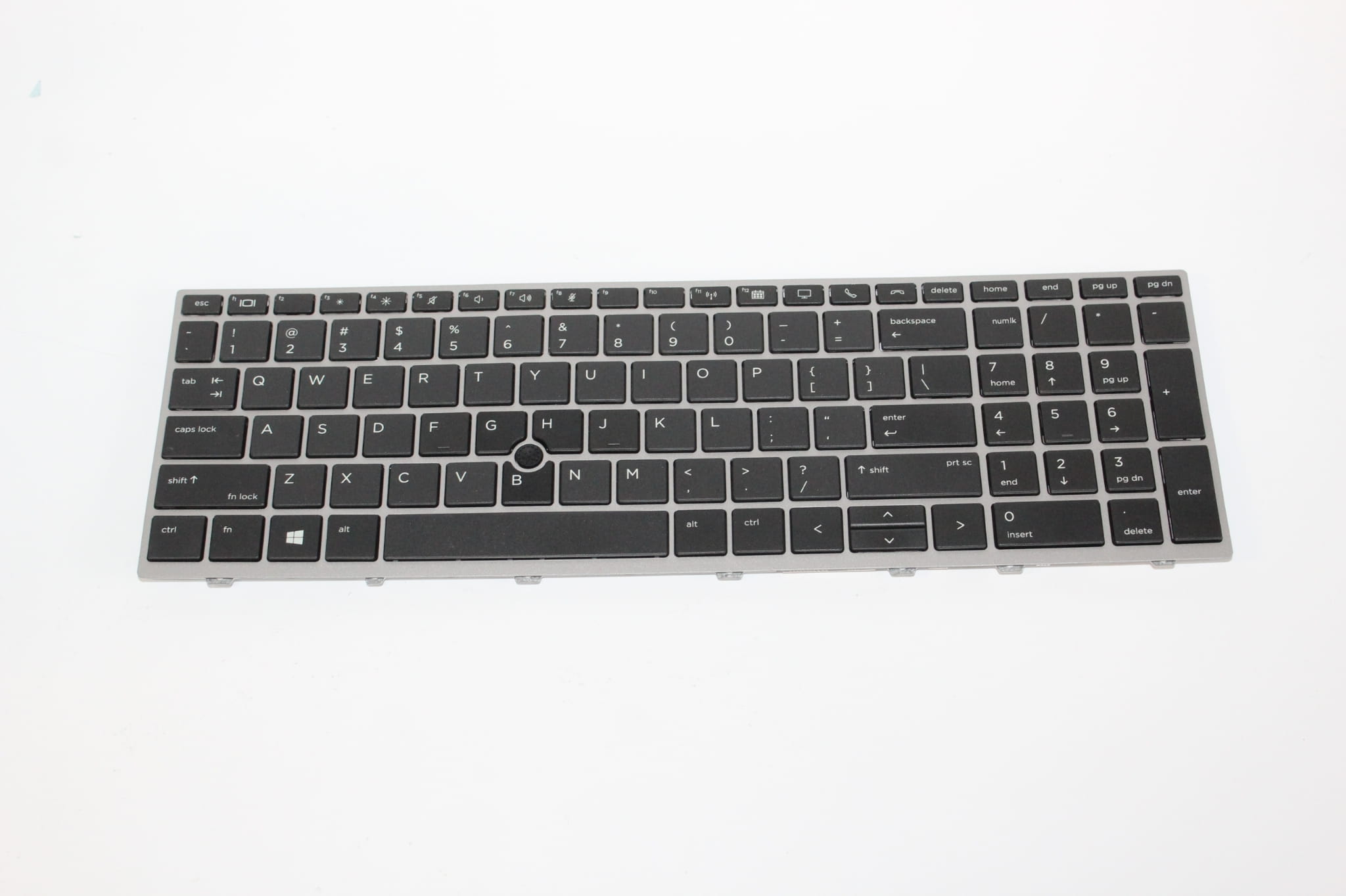 Nowa Klawiatura do HP EliteBook 755 850 G5 G6 Zbook 15u G5 2 Klawiatura HP EliteBook w srebrnej ramce, z panelem numerycznym i trackpointem