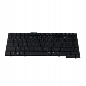 Nowa czarna klawiatura do laptopa HP Compaq 6730b i 6735b, widok od strony klawiszy na białym tle