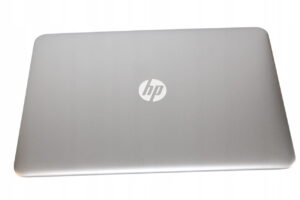 Srebrna klapa matrycy do HP ProBook 450 G4 z logo HP, widok zewnętrzny