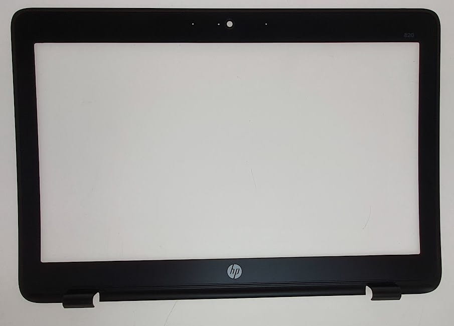 Nowa Ramka Matrycy HP 820 G1 Kamera 3 Przednia czarna ramka ekranu HP 820 G1 z otworem na kamerę i logo HP