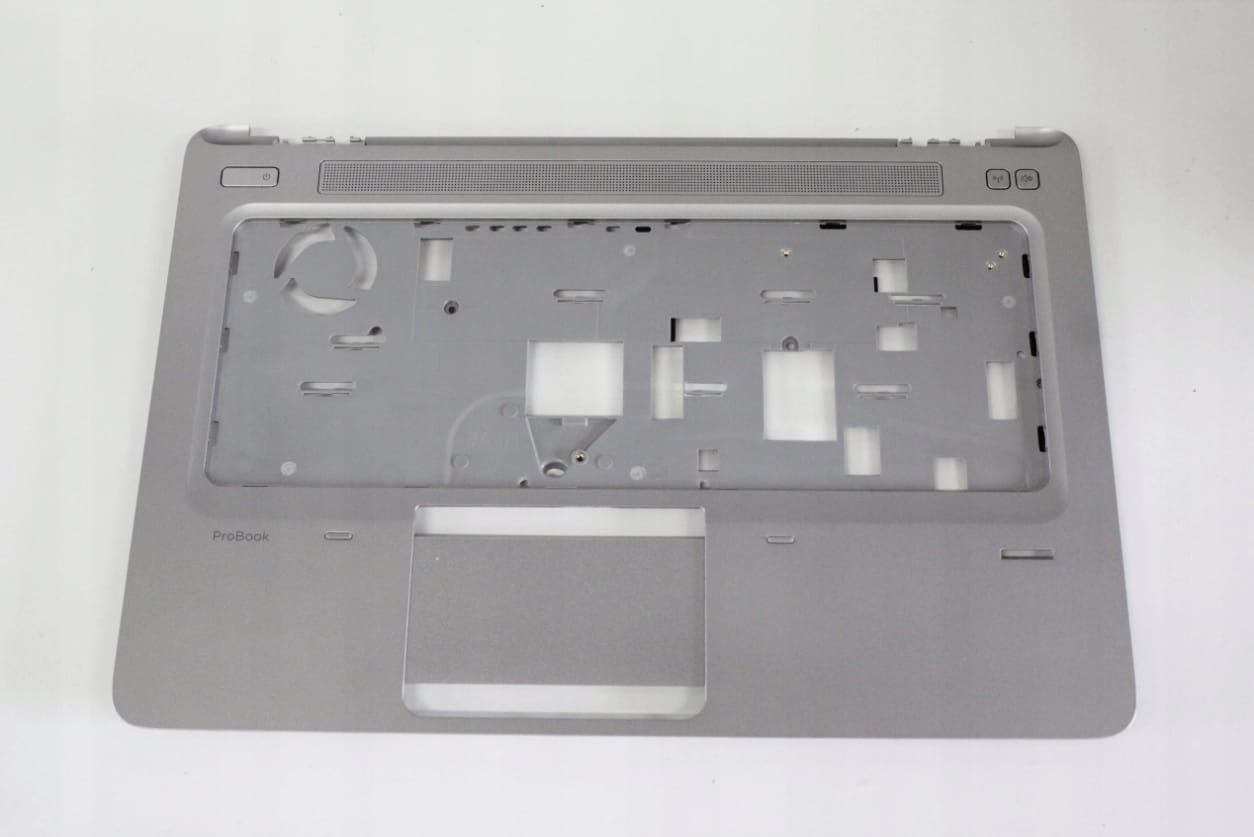 Nowy Palmrest HP 640 G2 645 G2 3 Szary palmrest do HP 640 G2 i 645 G2 widziany od góry, z panelem touchpada
