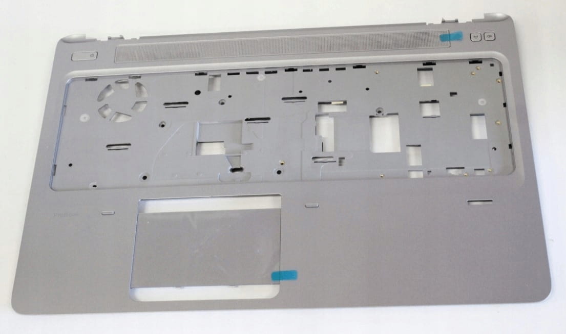 Nowy Palmrest HP 650 G2 655 G2 2 Przednia strona srebrnego palmrestu do HP 650 G2 i 655 G2 z panelem touchpada