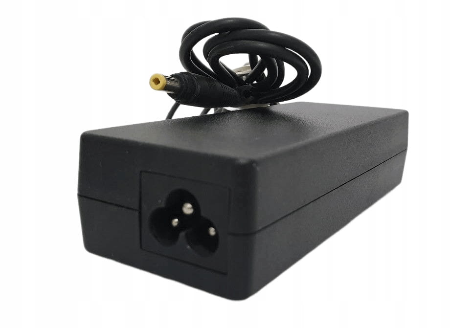 Zasilacz HP 18.5V 3.5A 65W PA-1650-02HP 3 Zasilacz HP 65W w czarnej obudowie z przewodem i żółtą wtyczką