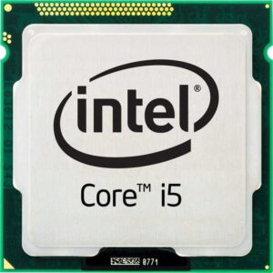 Procesor Intel Core i5 z widocznym logo Intel na osłonie układu