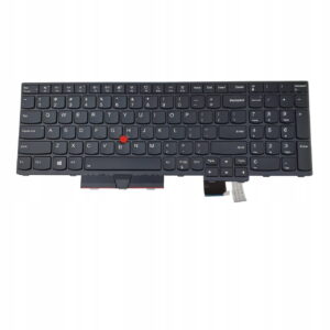 Podświetlana klawiatura do Lenovo ThinkPad P15 P17 Gen 1 z TrackPointem i blokiem numerycznym na białym tle