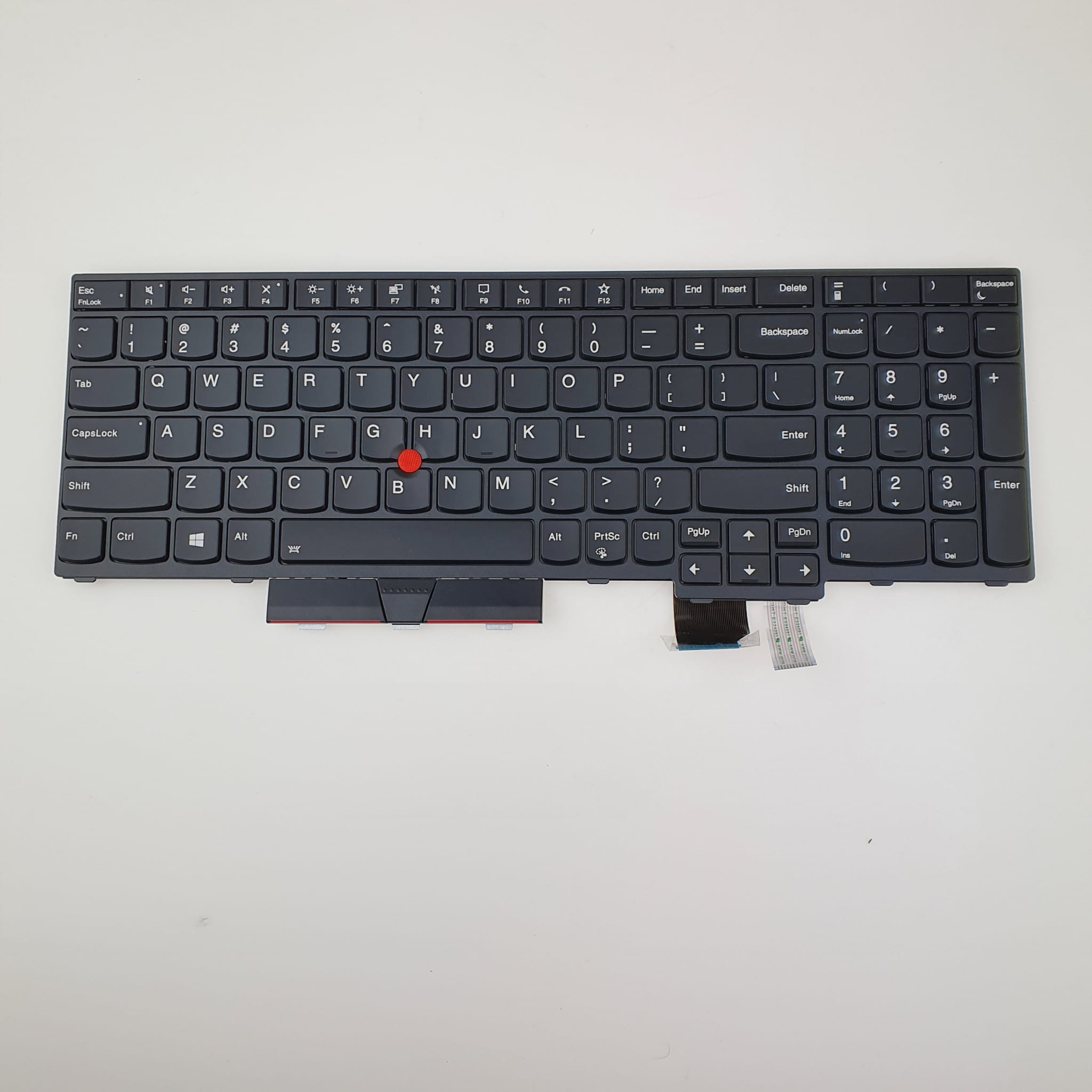 Nowa Klawiatura Podświetlana do Lenovo ThinkPad P15 P17 Gen. 1 2 Podświetlana klawiatura do Lenovo ThinkPad P15 P17 Gen 1 z TrackPointem i blokiem numerycznym na jasnym tle