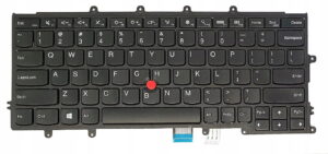 Czarna klawiatura do Lenovo ThinkPad X240 X250 X260 z czerwonym TrackPointem