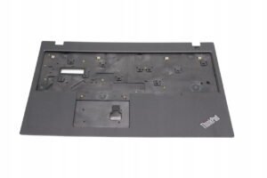 Czarny palmrest Lenovo ThinkPad L580 L590 od strony wewnętrznej z widocznymi mocowaniami