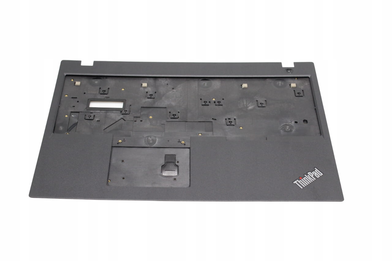Nowy Palmrest do Lenovo ThinkPad L580 L590 1 Czarny palmrest Lenovo ThinkPad L580 L590 od strony wewnętrznej z widocznymi mocowaniami