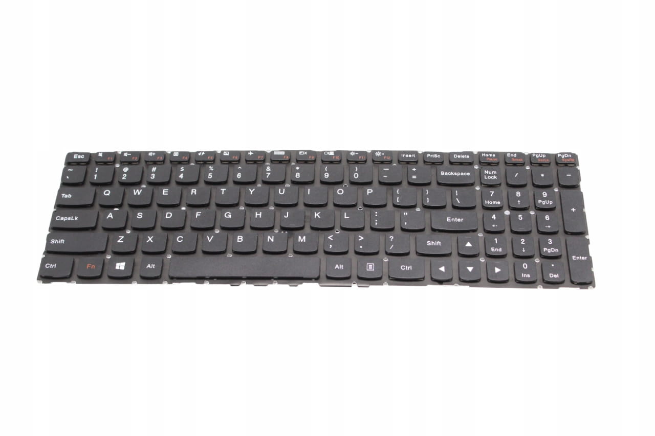 Nowa Klawiatura do Lenovo IdeaPad 700-15ISK 700-17ISK 1 Czarna klawiatura do laptopa Lenovo IdeaPad 700 z blokiem numerycznym, widok od góry