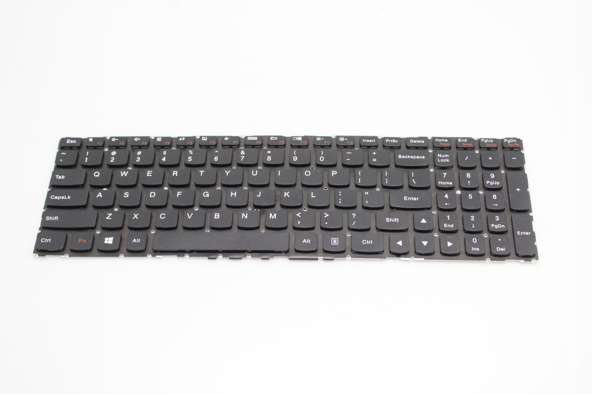 Nowa Klawiatura do Lenovo IdeaPad 700-15ISK 700-17ISK 3 Czarna klawiatura do Lenovo IdeaPad 700-15ISK i 700-17ISK, widok z przodu