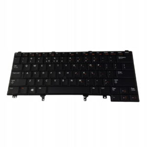 Czarna klawiatura QWERTY PL do Dell Latitude E6230 E6420 E6430, widok od przodu