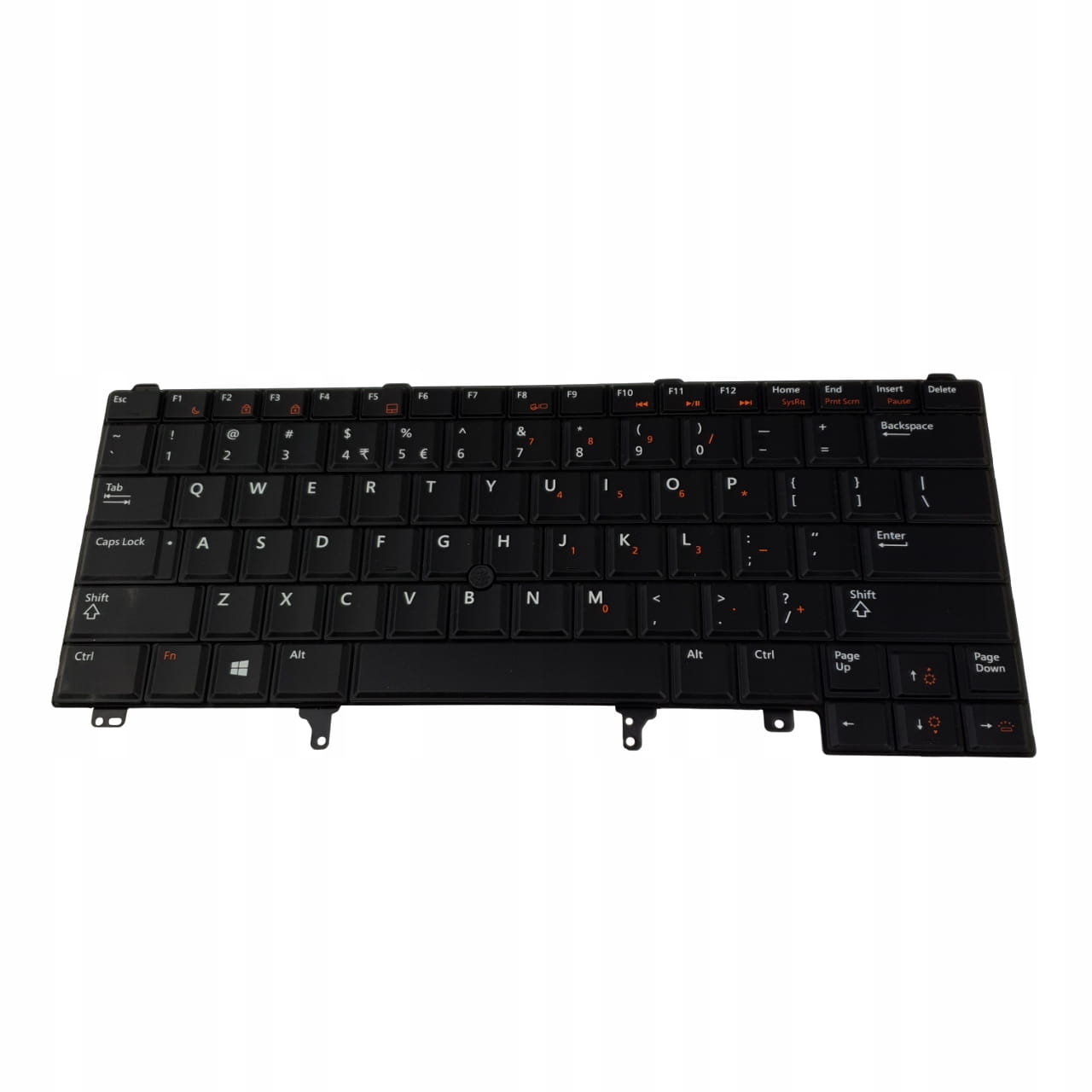 Oryginalna Klawiatura Dell Latitude E6230 E6420 E6430 | QWERTY PL 1 Czarna klawiatura QWERTY PL do Dell Latitude E6230 E6420 E6430, widok od przodu