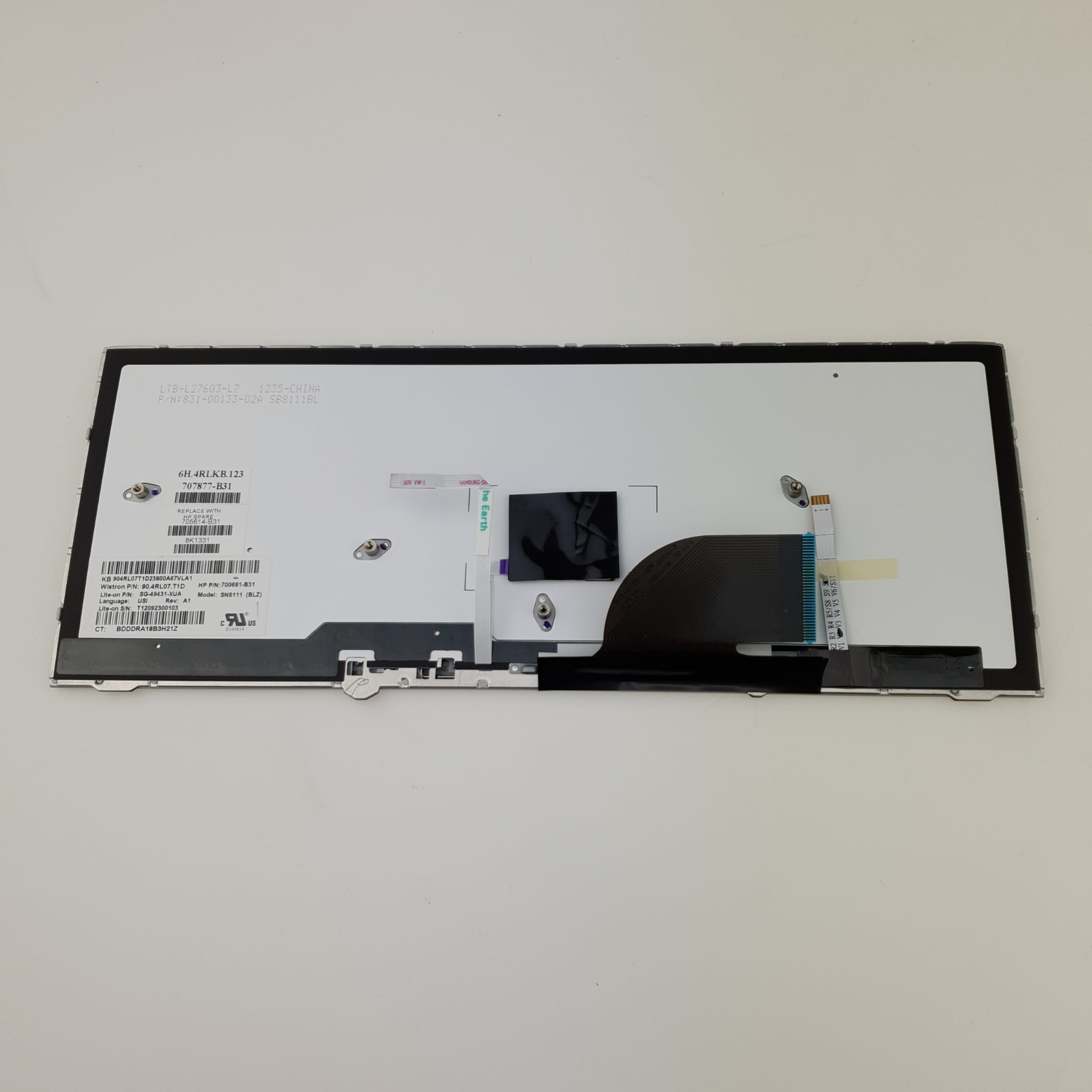 Nowa Klawiatura HP EliteBook 2170p 3 Spód klawiatury do HP EliteBook 2170p z taśmą połączeniową