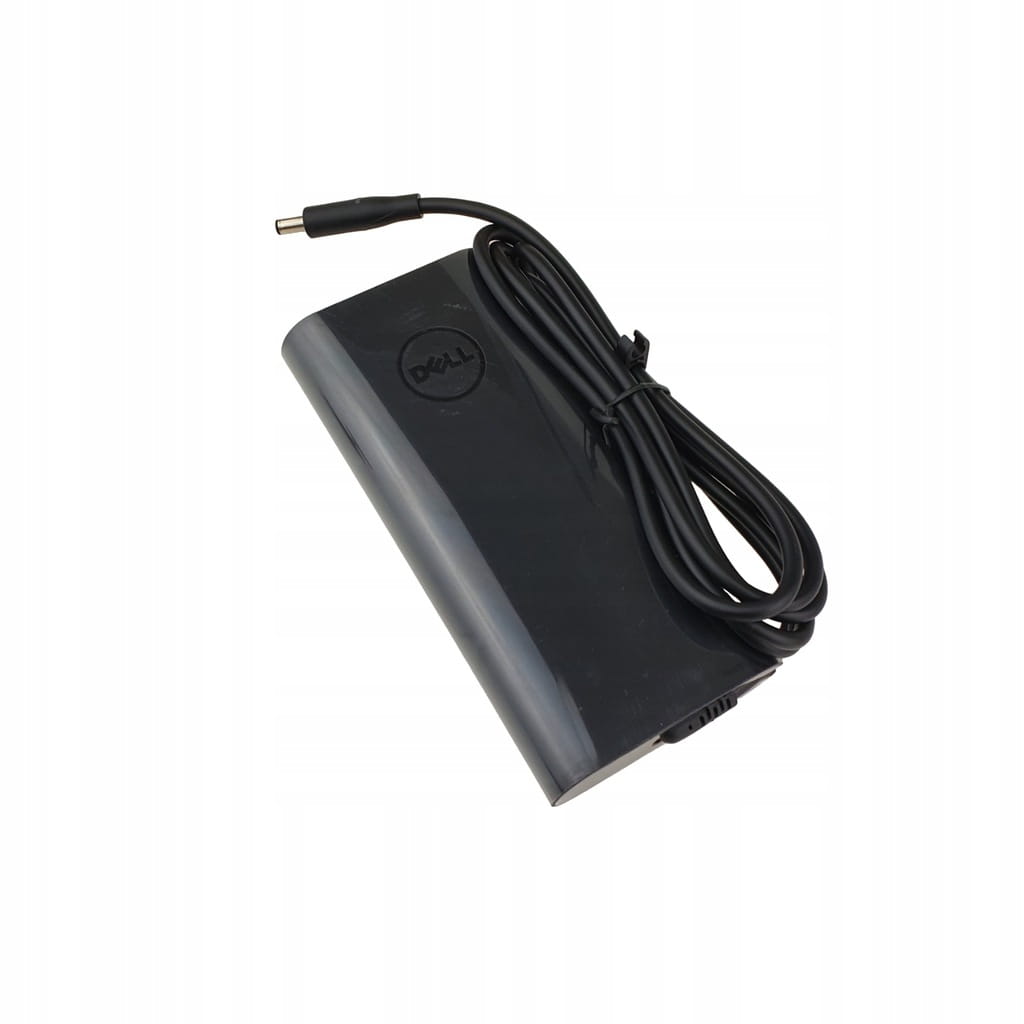 Nowy Zasilacz Dell 19.5V 6.67A 130W | XPS Precision Inspiron 1 Czarny zasilacz Dell z przewodem i okrągłą wtyczką