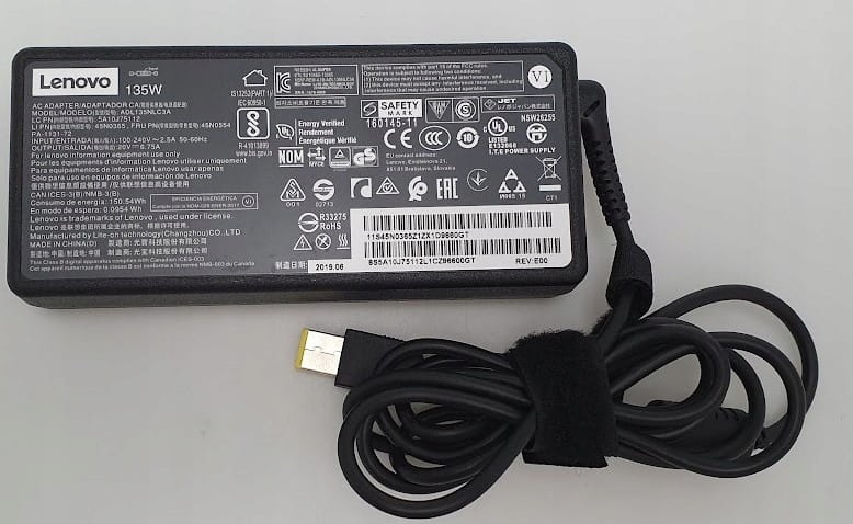 Oryginalny Zasilacz Lenovo | ADL135NLC3A | Slim Tip | 20V 6.75A | 135W 9 Oryginalny Zasilacz Lenovo | ADL135NLC3A | Slim Tip | 20V 6.75A | 135W - obrazek 9